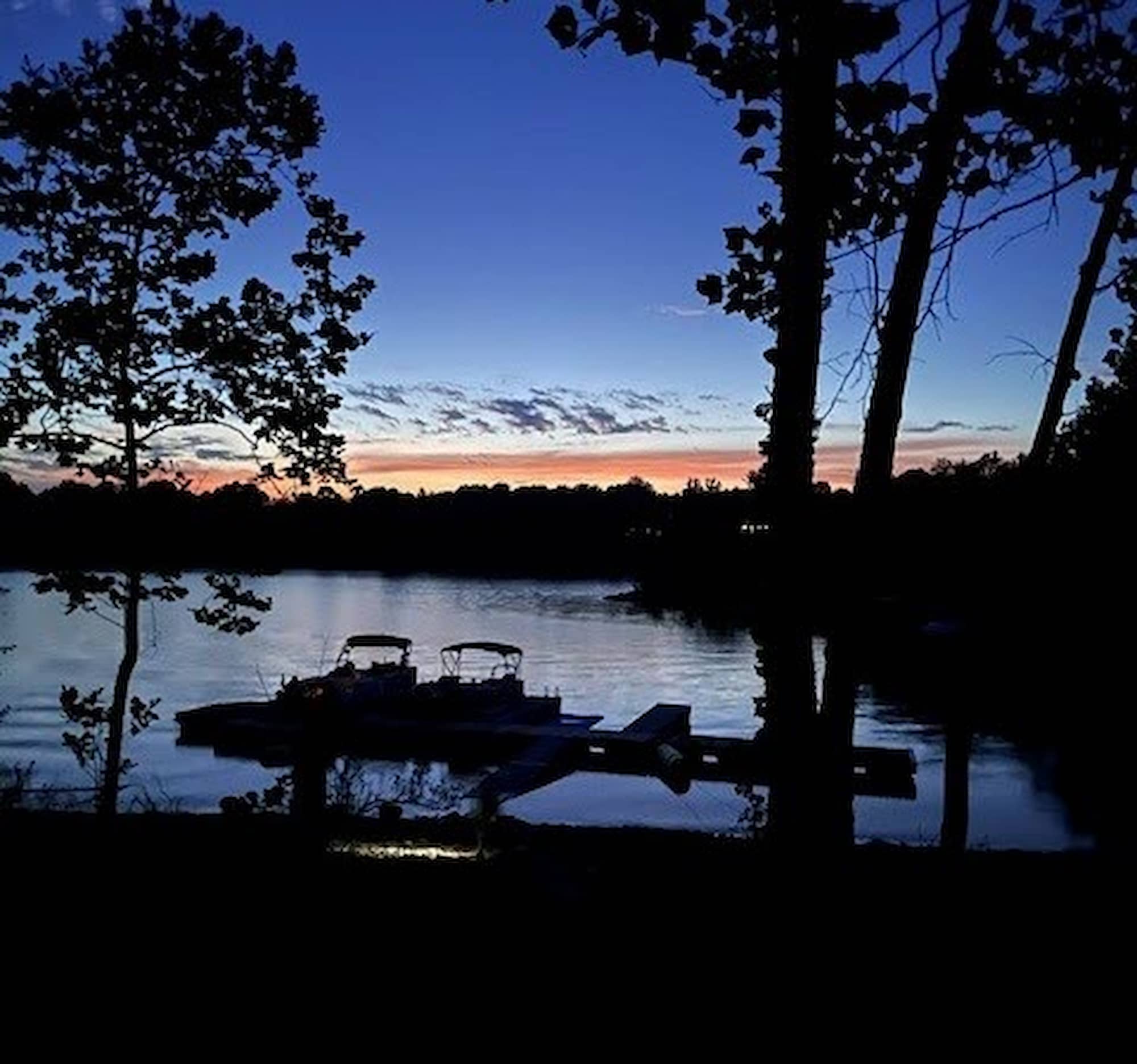 Sunset over the cove