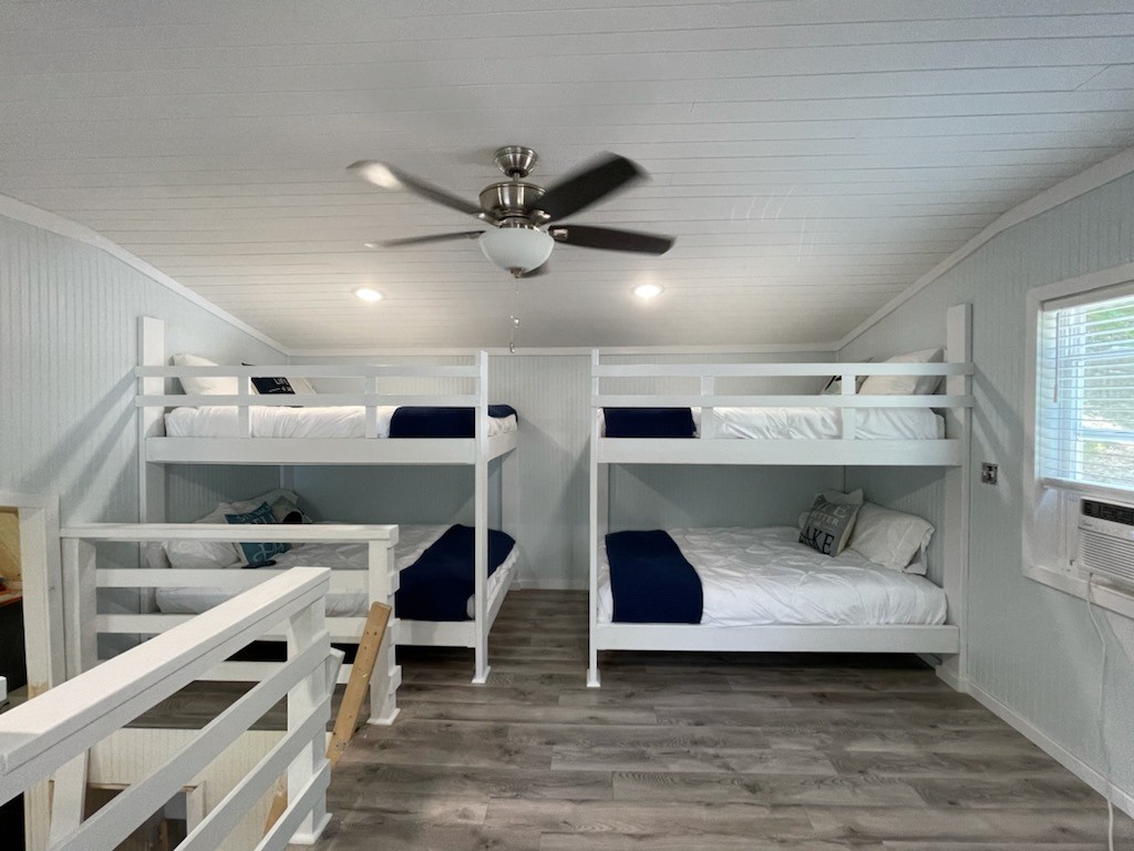 Upstairs loft with bunks